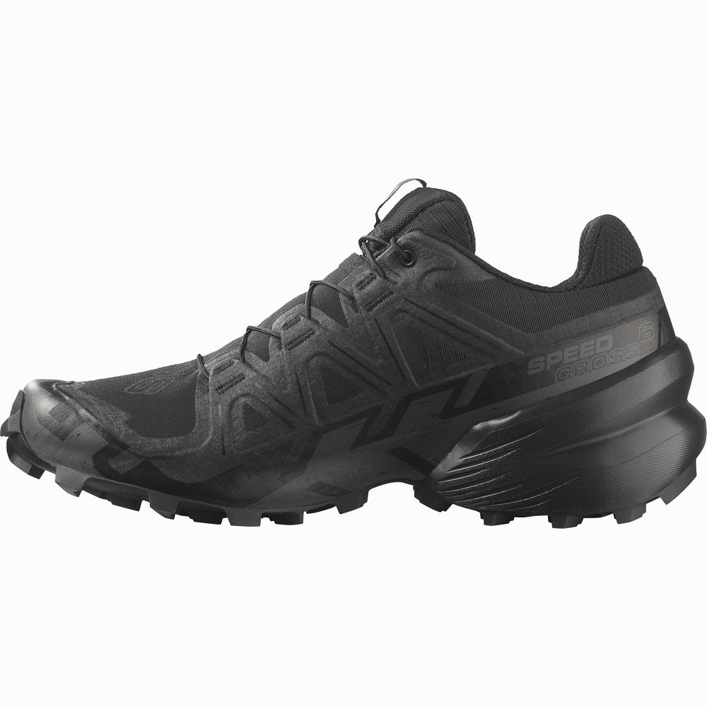 Chaussures Trail Running Salomon Speedcross 6 Femme Noir | France-2964810