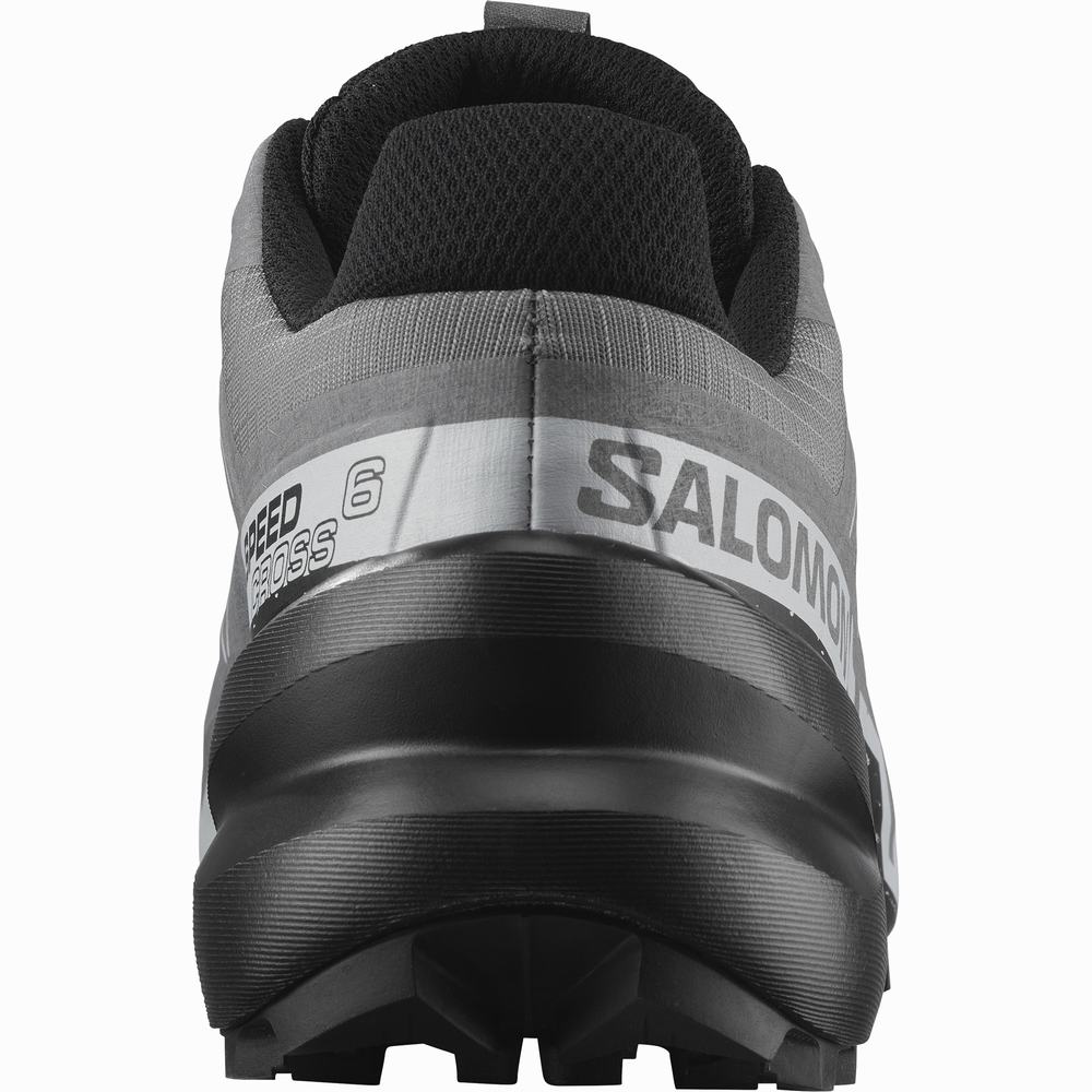 Chaussures Trail Running Salomon Speedcross 6 Homme Grise Noir Bleu | France-3649781