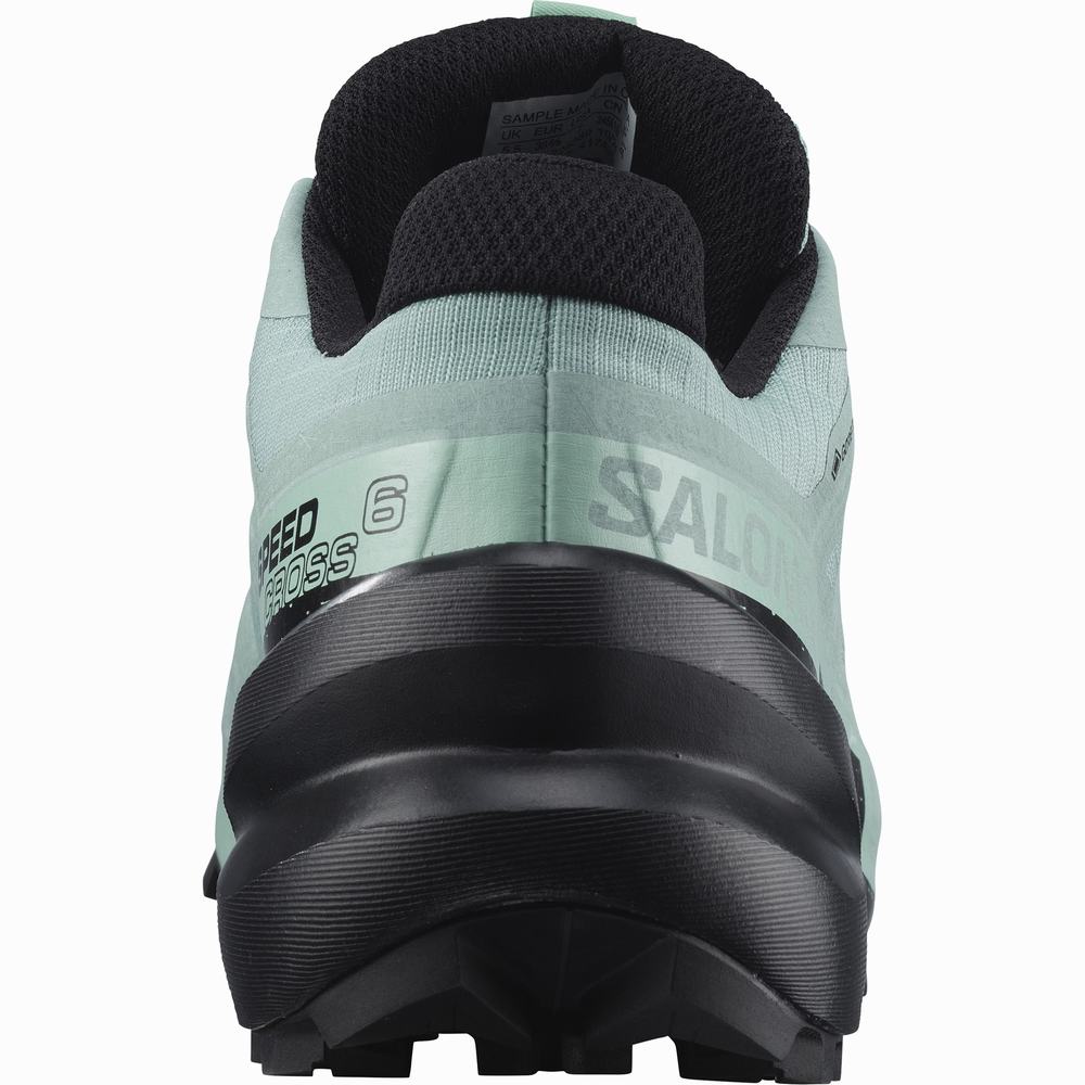 Chaussures Trail Running Salomon Speedcross 6 Gore-tex Femme Turquoise Noir | France-4986021