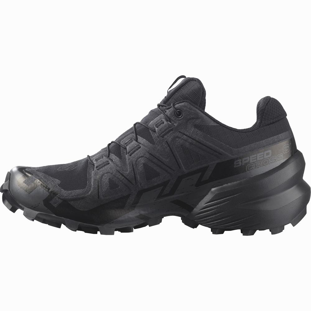 Chaussures Trail Running Salomon Speedcross 6 Gore-tex Femme Noir | France-7528349