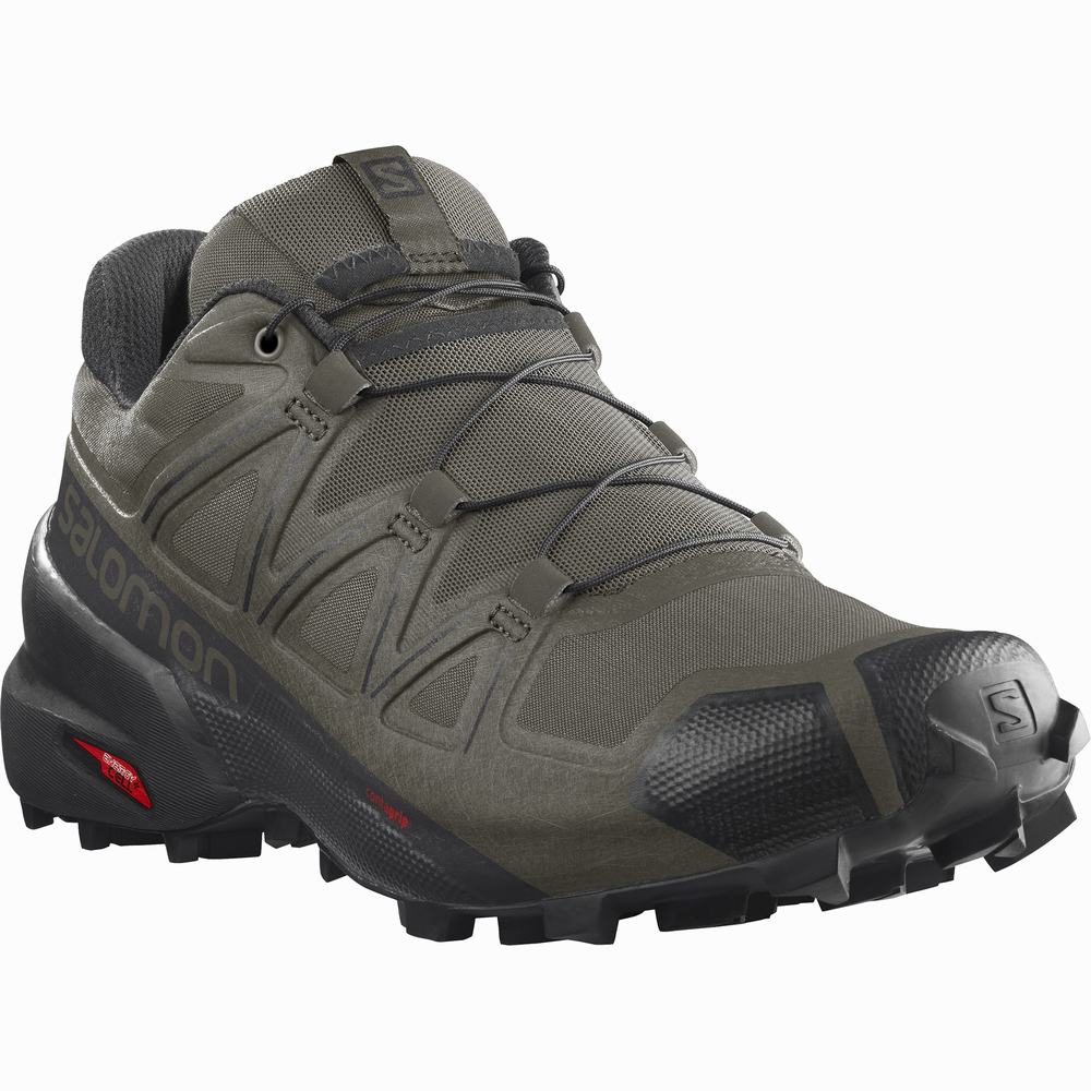 Chaussures Trail Running Salomon Speedcross 5 Homme Violette Noir | France-7896051