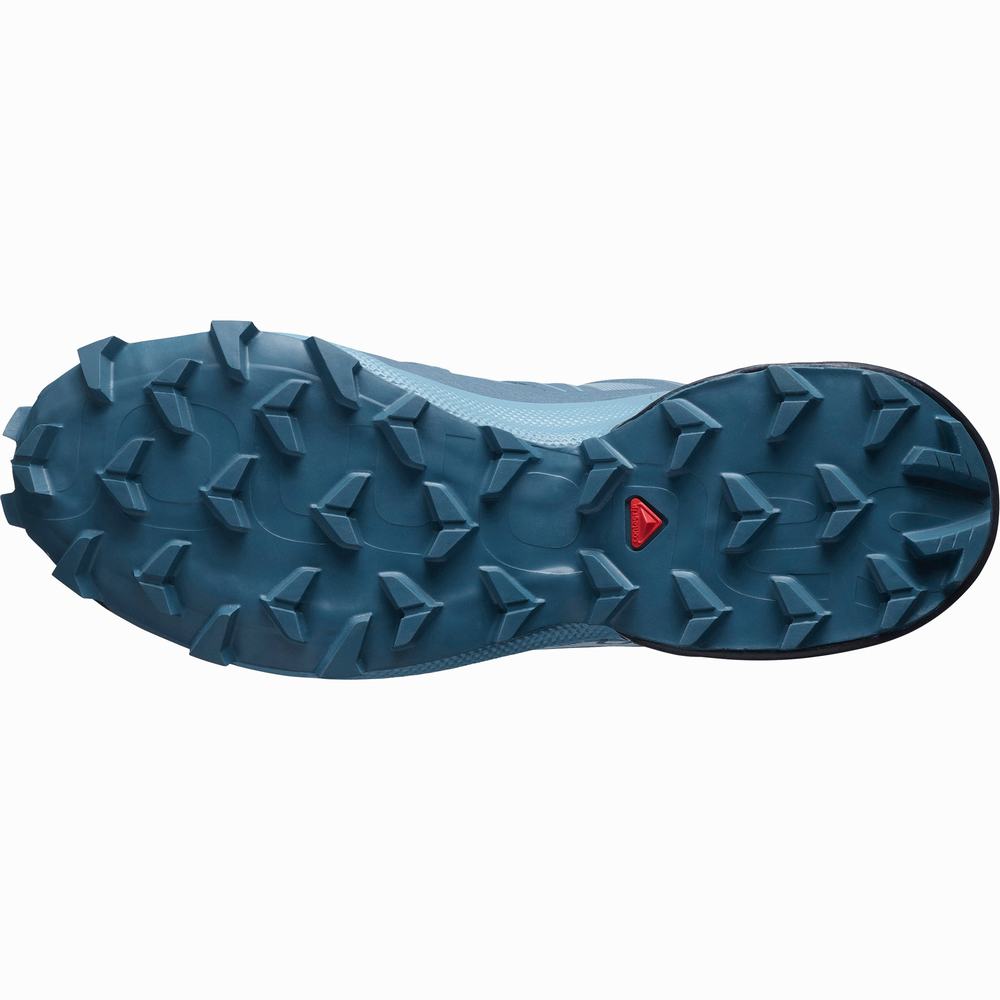 Chaussures Trail Running Salomon Speedcross 5 Femme Bleu Grise Bleu | France-9765413