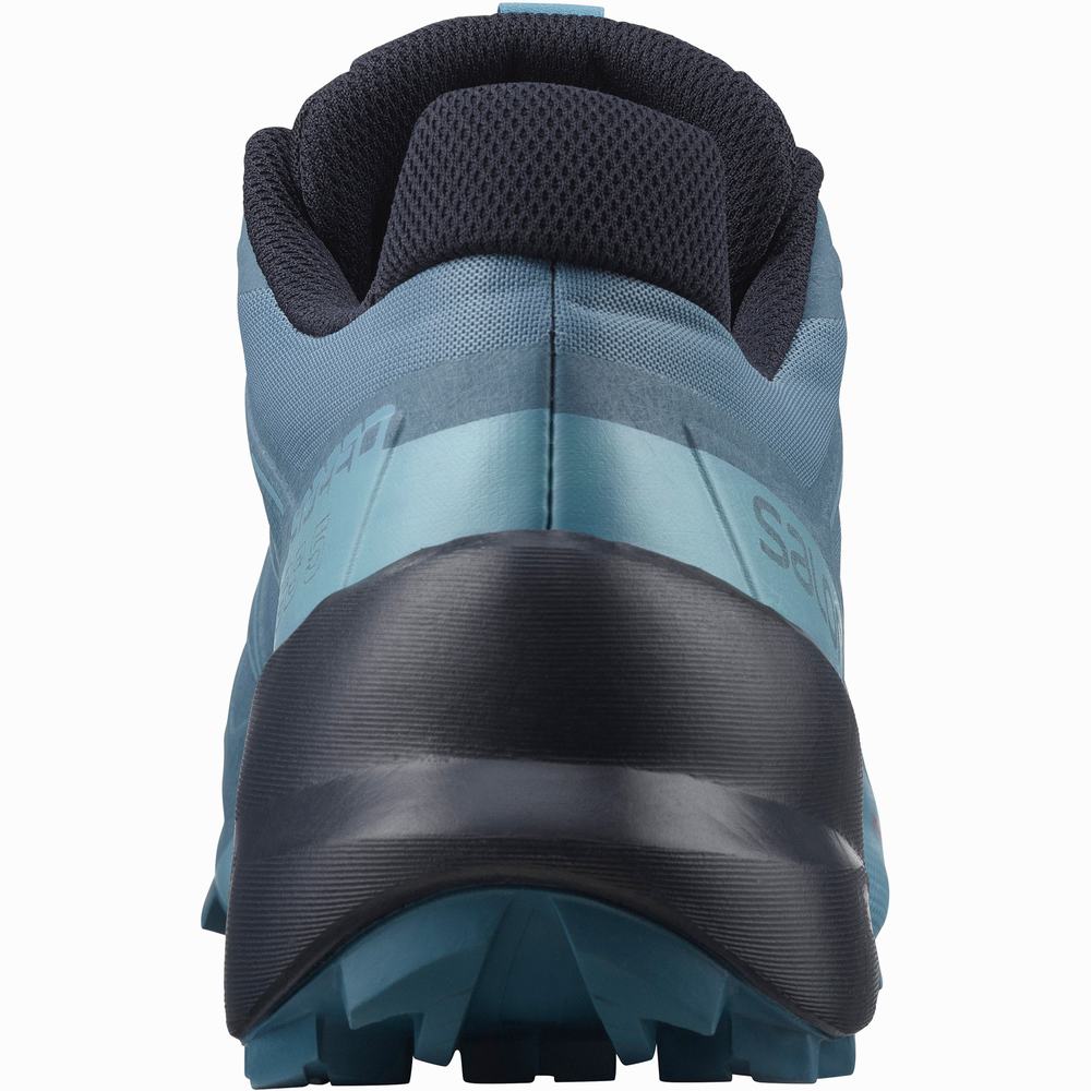 Chaussures Trail Running Salomon Speedcross 5 Femme Bleu Grise Bleu | France-9765413