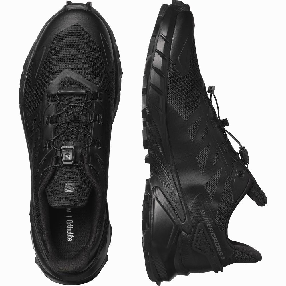 Chaussures Trail Running Salomon Supercross 4 Homme Noir | France-9364852