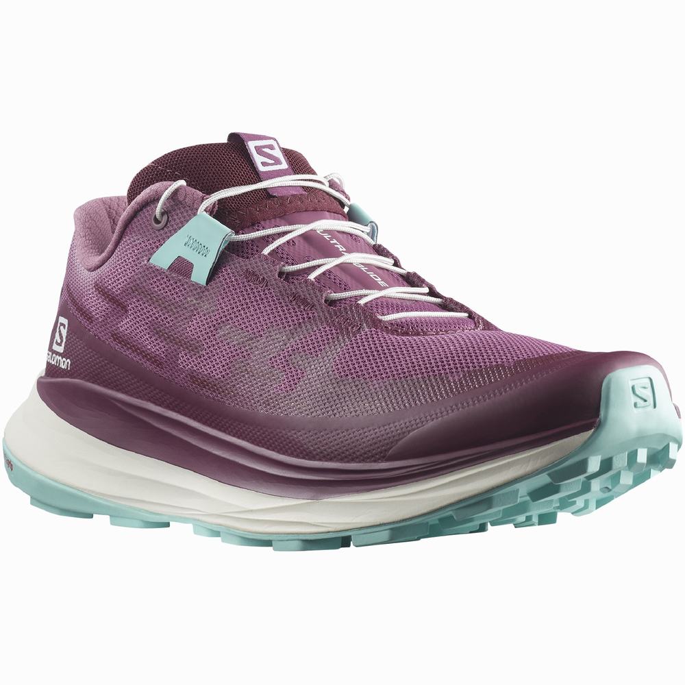 Chaussures Trail Running Salomon Ultra Glide Femme Violette Turquoise | France-1596482