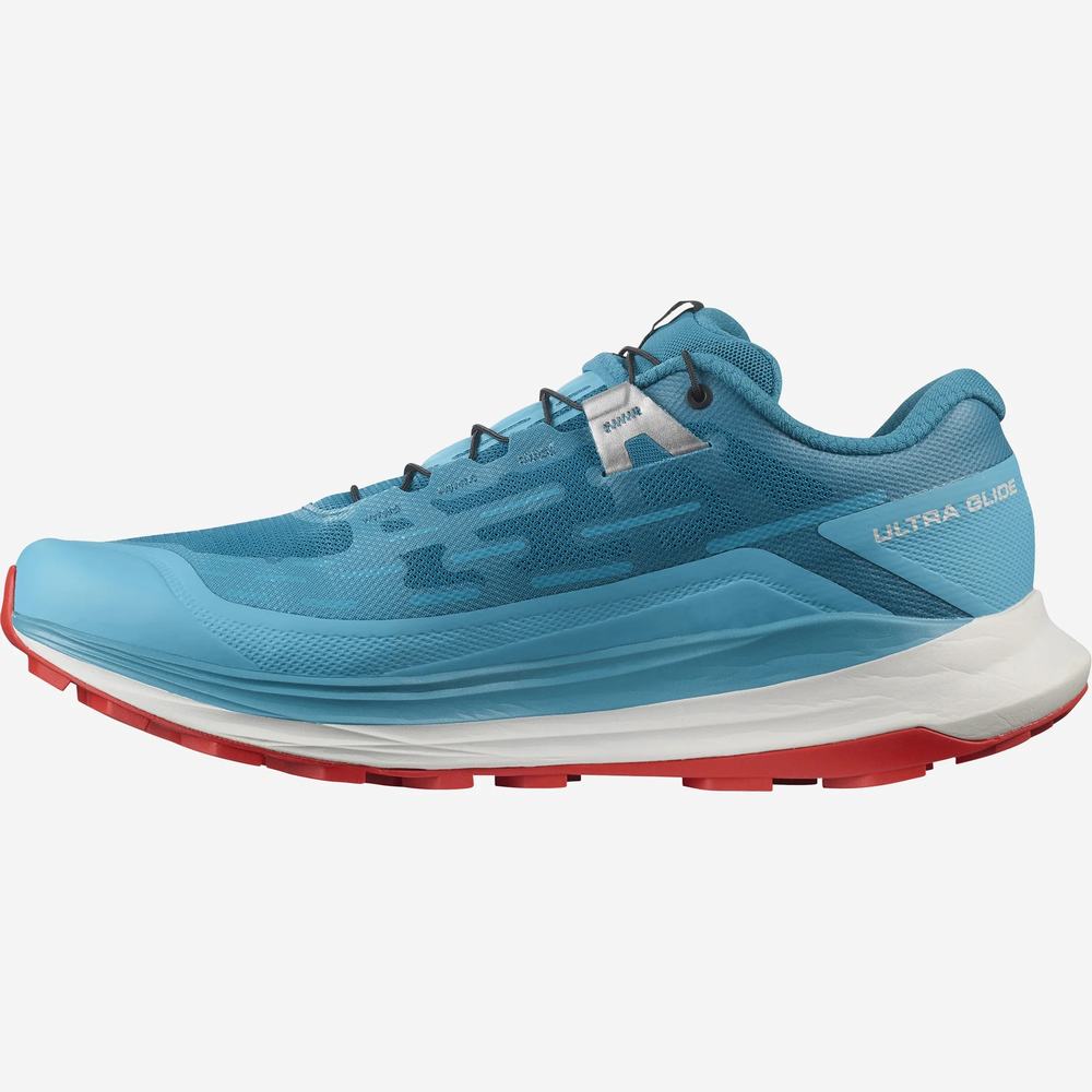 Chaussures Trail Running Salomon Ultra Glide Homme Turquoise | France-2165308