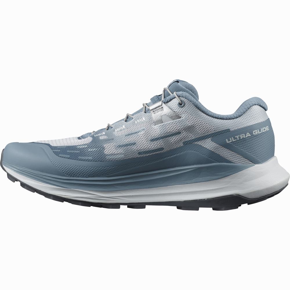 Chaussures Trail Running Salomon Ultra Glide Femme Bleu Grise Bleu | France-8325196