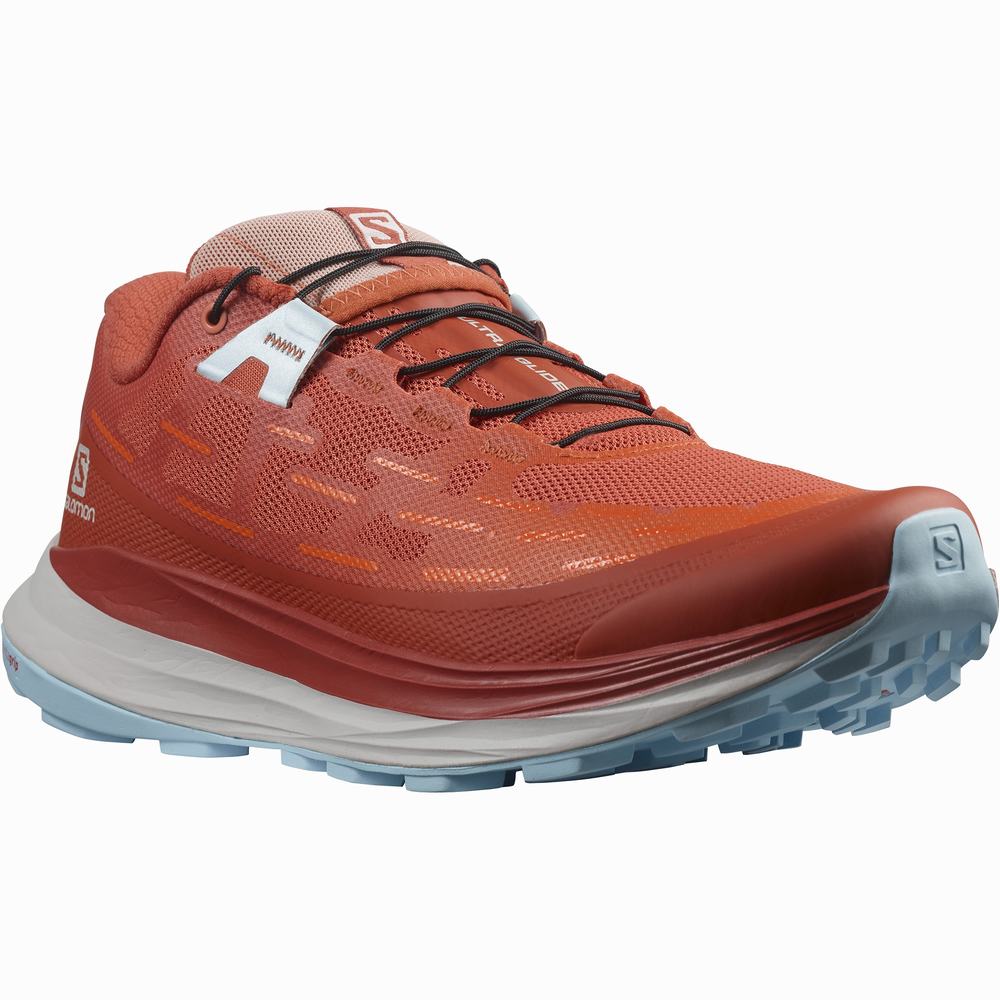 Chaussures Trail Running Salomon Ultra Glide Femme Orange Rouge Orange Bleu | France-9845720