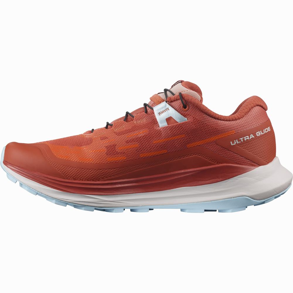 Chaussures Trail Running Salomon Ultra Glide Femme Orange Rouge Orange Bleu | France-9845720