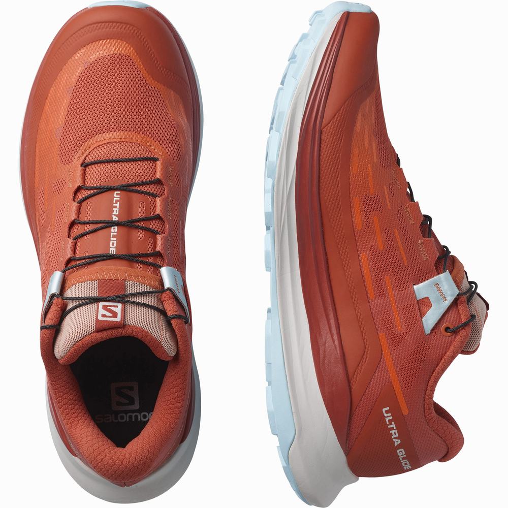 Chaussures Trail Running Salomon Ultra Glide Femme Orange Rouge Orange Bleu | France-9845720