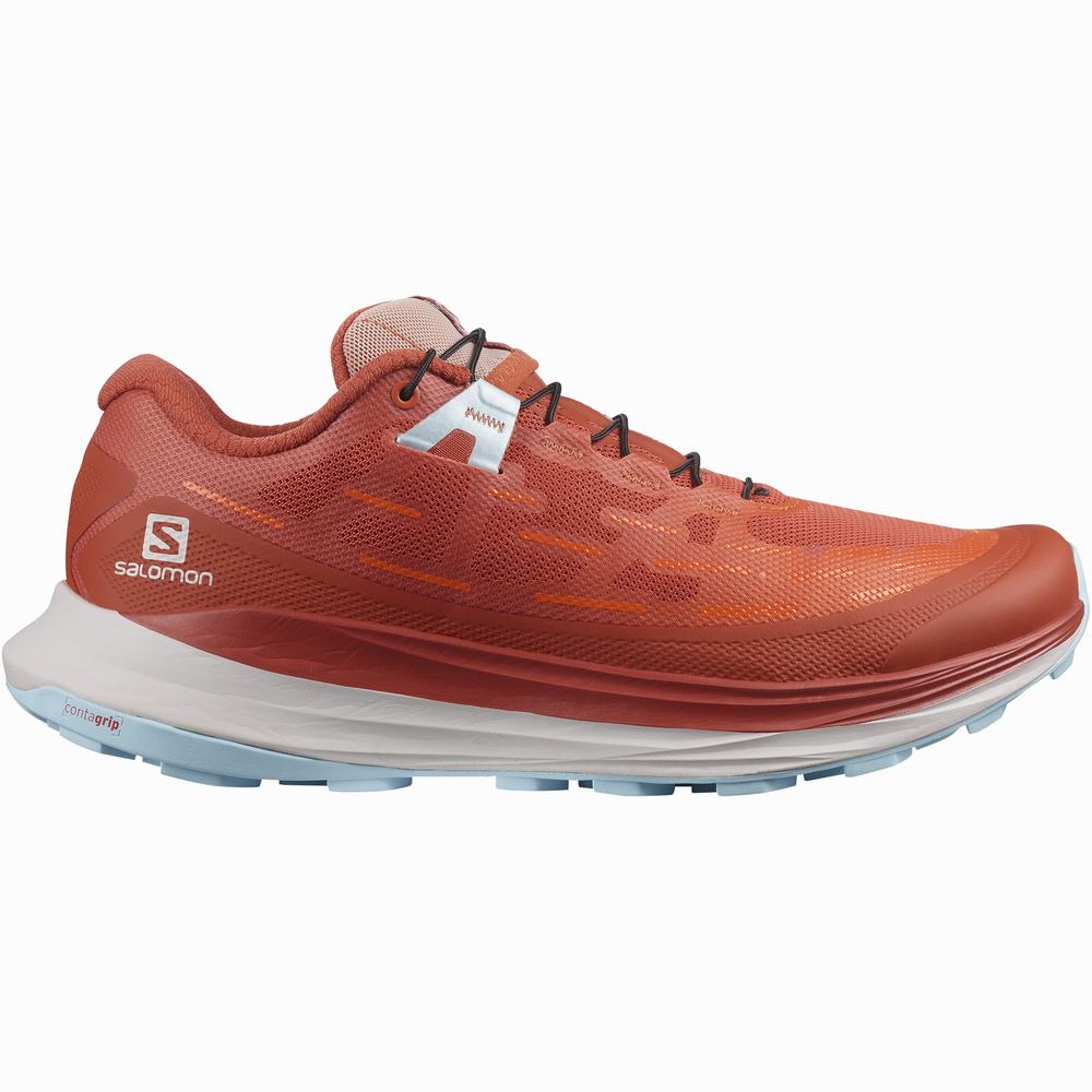 Chaussures Trail Running Salomon Ultra Glide Femme Orange Rouge Orange Bleu | France-9845720