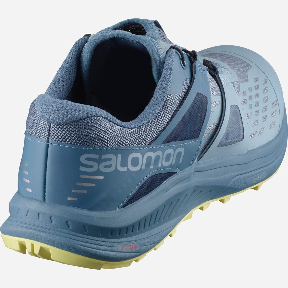 Chaussures Trail Running Salomon Ultra W /Pro Femme Grise Bleu | France-3015897