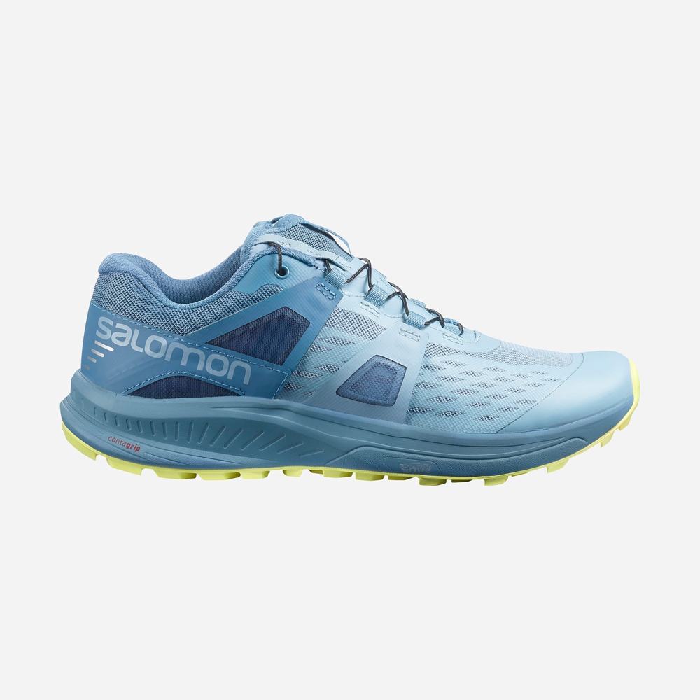 Chaussures Trail Running Salomon Ultra W /Pro Femme Grise Bleu | France-3015897