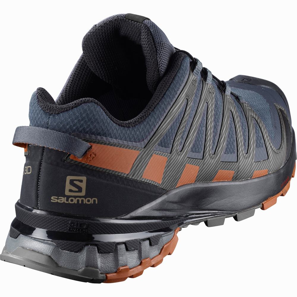 Chaussures Trail Running Salomon Xa Pro 3d V8 Gore-tex Homme Bleu Marine Noir | France-1976502