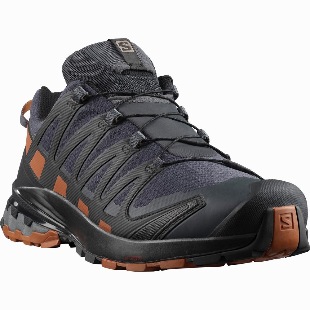 Chaussures Trail Running Salomon Xa Pro 3d V8 Gore-tex Homme Bleu Marine Noir | France-1976502