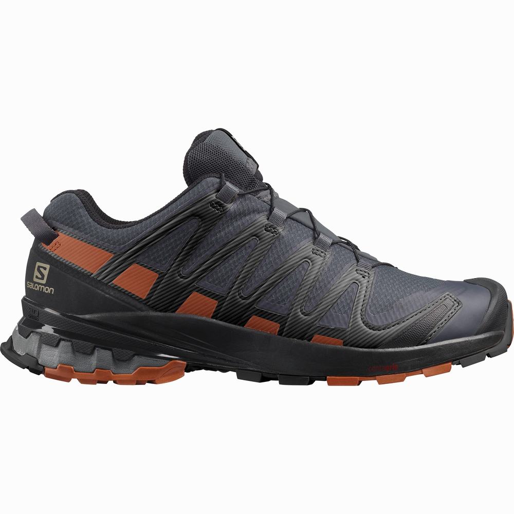 Chaussures Trail Running Salomon Xa Pro 3d V8 Gore-tex Homme Bleu Marine Noir | France-1976502