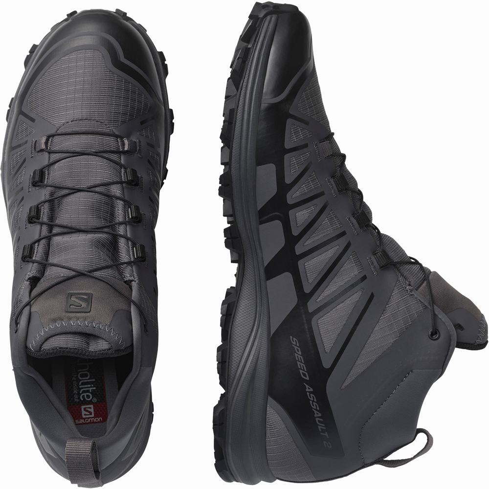 Chaussures d'approche Salomon Speed Assault 2 Femme Bleu Marine Noir | France-1350892