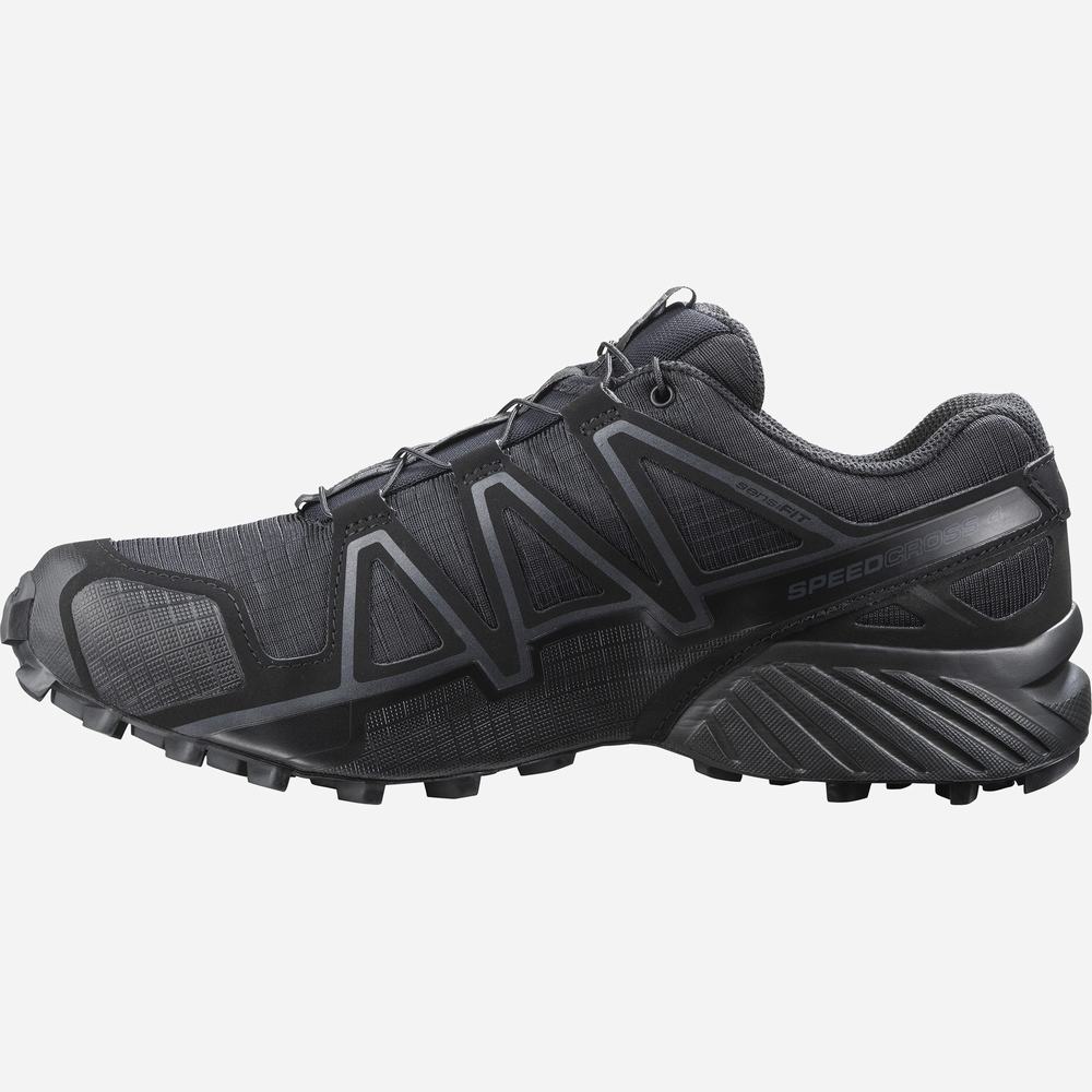 Chaussures d'approche Salomon Speedcross 4 Larges Forces Femme Noir | France-4207861