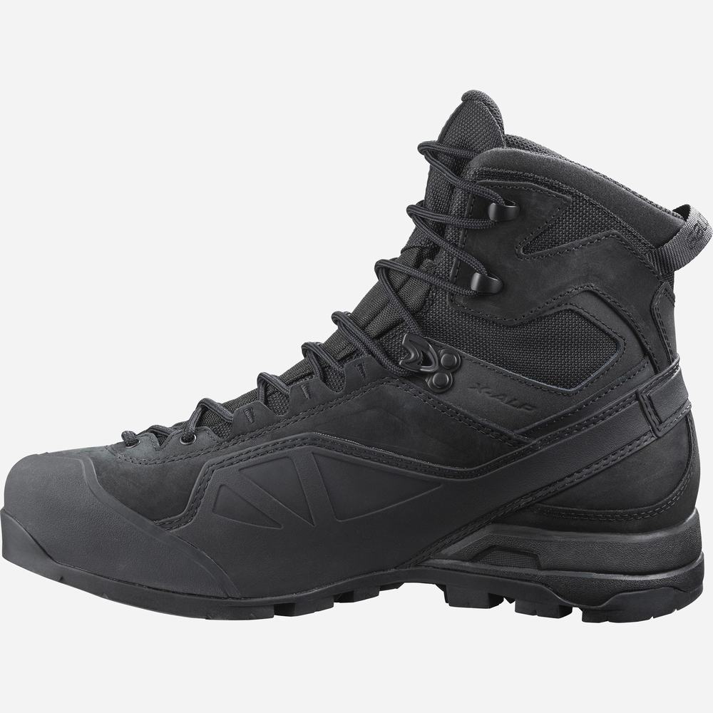 Chaussures d'approche Salomon X Alp Gore-tex Forces Homme Noir | France-1854706