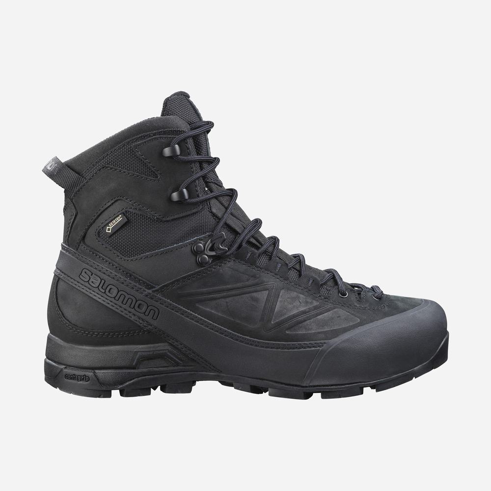 Chaussures d\'approche Salomon X Alp Gore-tex Forces Homme Noir | France-1854706