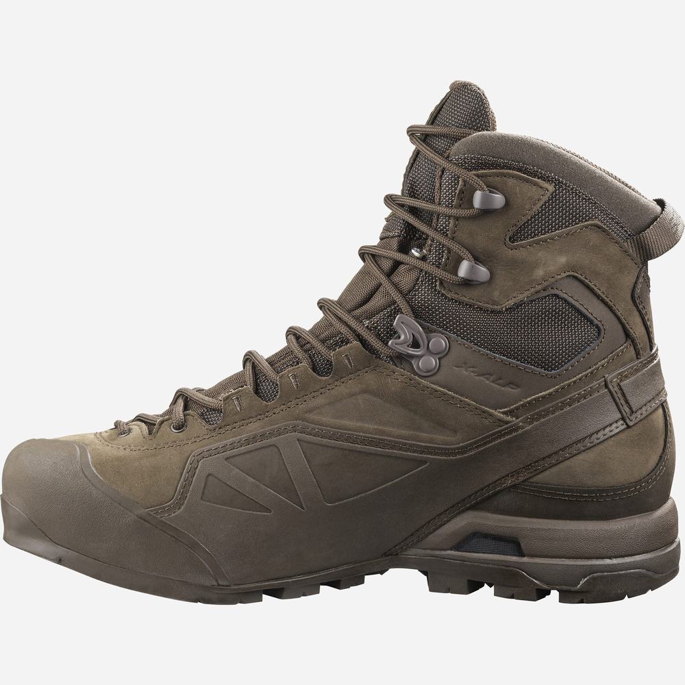 Chaussures d'approche Salomon X Alp Gore-tex Forces Homme Marron | France-5283714