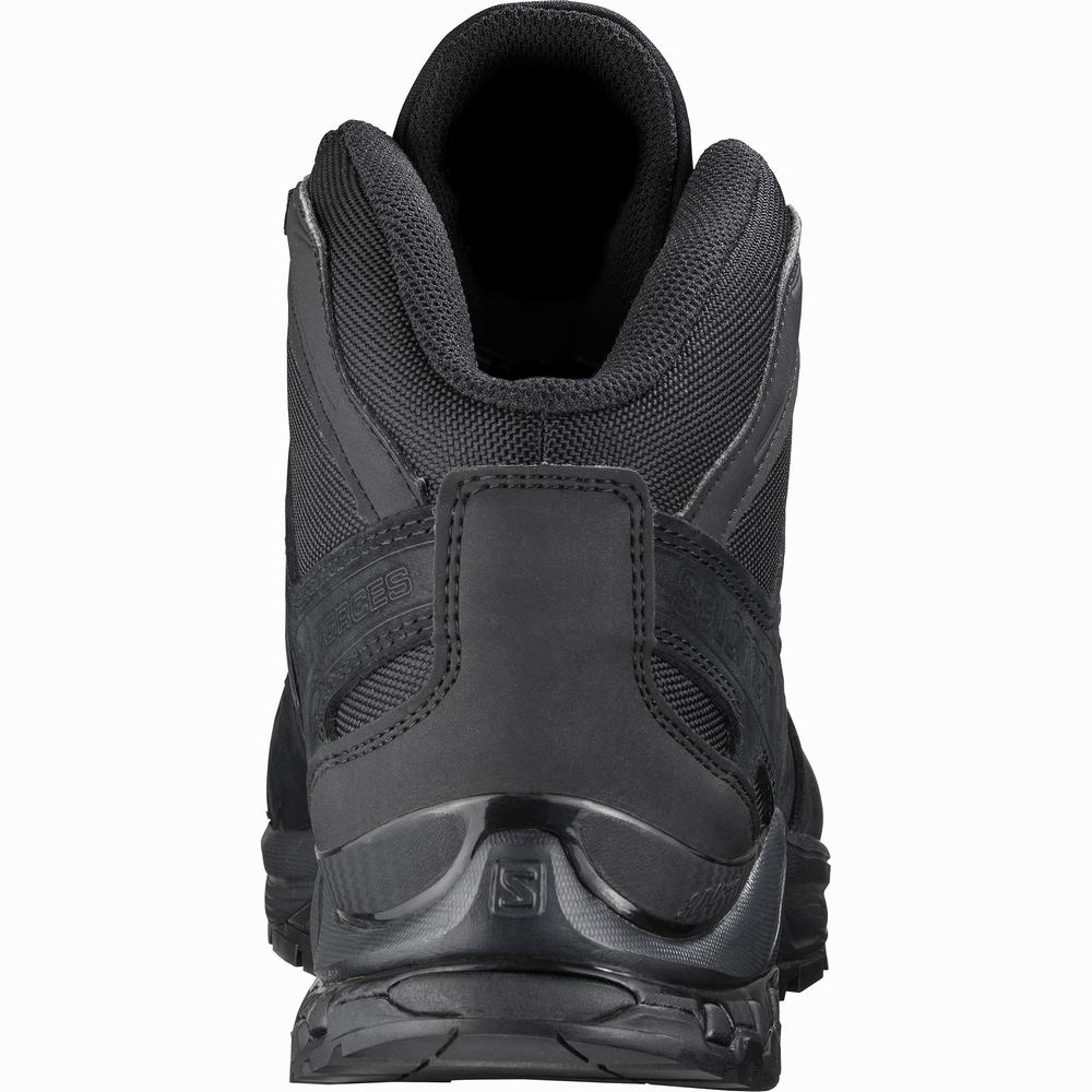 Chaussures d'approche Salomon Xa Forces Mid En Homme Noir | France-1986047