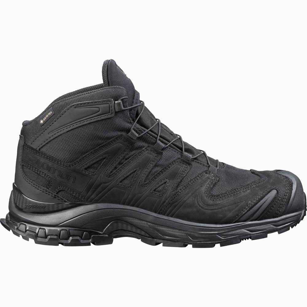 Chaussures d\'approche Salomon Xa Forces Mid Gore-tex En Homme Noir | France-2791604