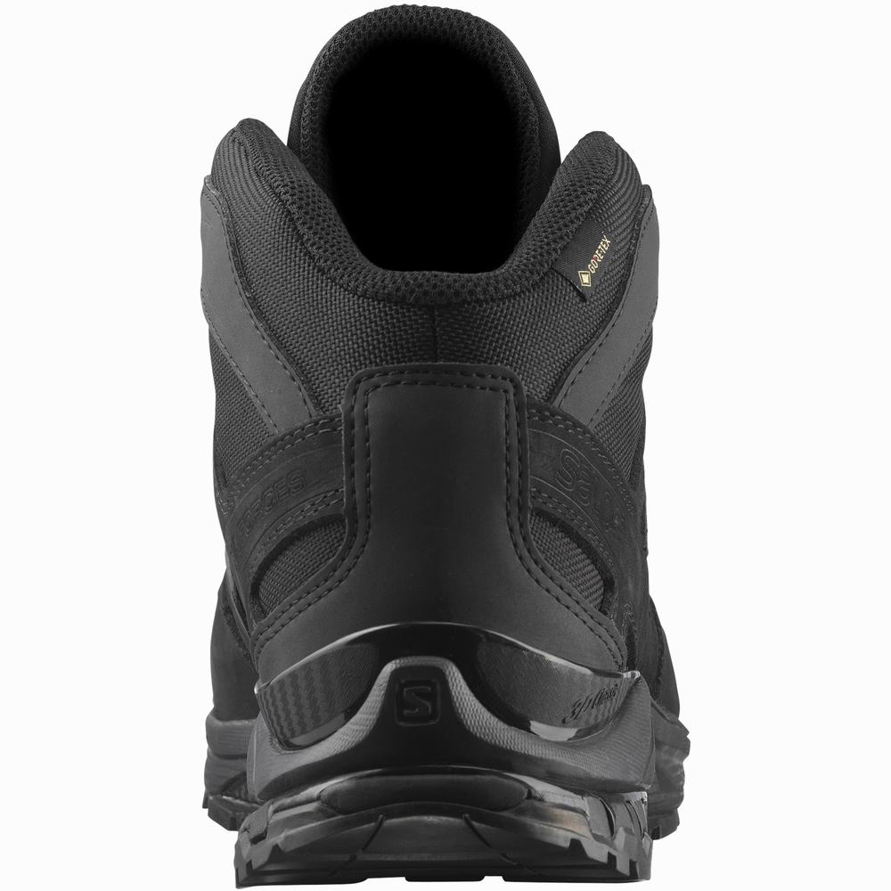 Chaussures d'approche Salomon Xa Forces Mid Larges Gore-tex En Femme Noir | France-4281695