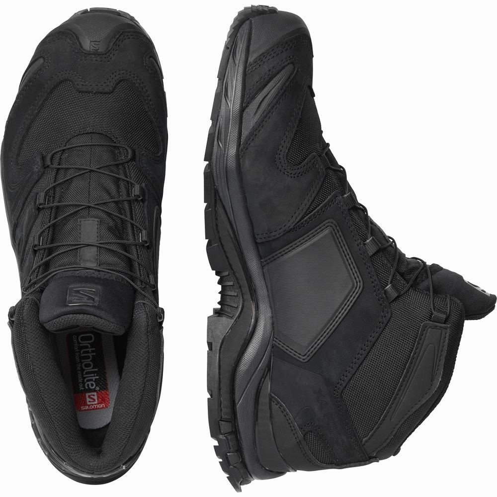 Chaussures d'approche Salomon Xa Forces Mid En Femme Noir | France-4369108